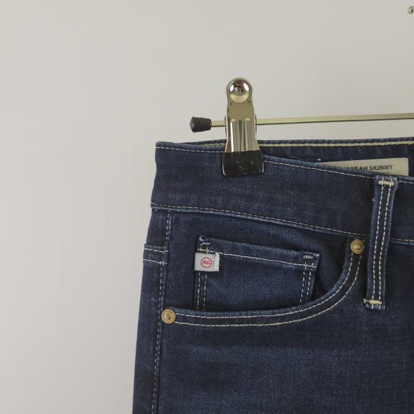 AG Farrah Contour 360 High Rise Skinny Jean, Dark Wash MINT - Picture 5 of 13